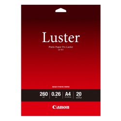 Canon Φωτογραφικό Χαρτί Pro Luster A4 Semi Glossy 260g/m² 20 Φύλλα (6211B006) (CAN-LU101A4)