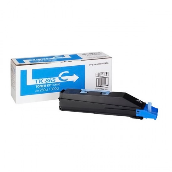 KYOCERA TASKALFA 250ci/300ci CYAN TONER (12k) (TK-865C) (KYOTK865C)