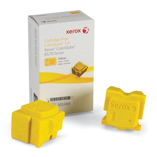 XEROX COLORQUBE 8570 YELLOW SOLID INK (2Pk, 4.4k) (108R00933) (XER108R00933)