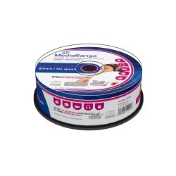 MediaRange Audio CD-R 700MB|80min 12x speed, inkjet fullsurface printable, Cake 25 (MR224) MediaRange Audio CD-R 700MB|80min 12x speed, inkjet fullsurface printable, Cake 25 (MR224)