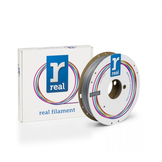 REAL PLA Satin 3D Printer Filament - Satin Silver - spool of 0.05Kg - 1.75mm (REALPLASATINSILVER500MM175) REAL PLA Satin 3D Printer Filament - Satin Silver - spool of 0.05Kg - 1.75mm (REALPLASATINSILVER500MM175)