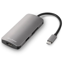 Sharkoon USB-C Docking Station με HDMI 4K PD Γκρι (MPADG) (SHRMPADG)
