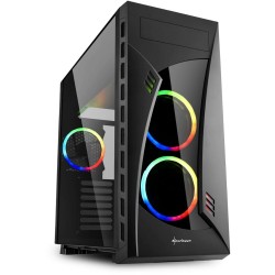 Sharkoon Night Shark Gaming Midi Tower Κουτί Υπολογιστή με Πλαϊνό Παράθυρο και RGB Φωτισμό Μαύρο (NIGHTSHARKARGB) (SHRNIGHTSHARKARGB) Sharkoon Night Shark Gaming Midi Tower Κουτί Υπολογιστή με Πλαϊνό Παράθυρο και RGB Φωτισμό Μαύρο (NIGHTSHARKARGB) (SHRNIGHTSHARKARGB)