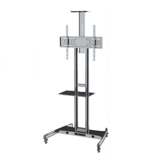 AxRed ZEUS 32”-85” Bάση TV με Ράφι & Κανάλι Απόκρυψης Καλωδίων (11962) (AXZEUS)