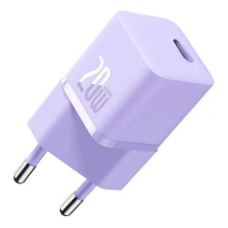 Baseus Mini Wall Charger Gan5 20w Purple (CCGN050105) (BASCCGN050105)