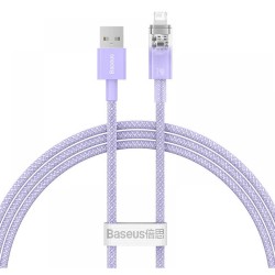 Baseus Fast Charging cable  USB-A to Lightning Explorer Series 1m 2.4A purple (CATS010005) (BASCATS010005)