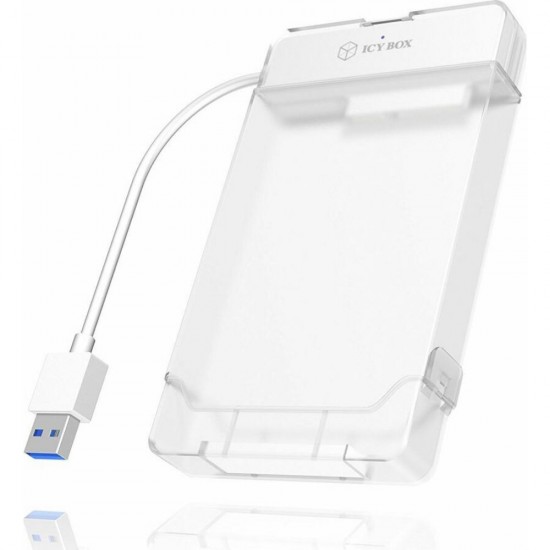 RaidSonic ICY BOX Θήκη για Σκληρό Δίσκο 2.5" SATA III με σύνδεση USB 3.0 σε Διάφανο χρώμα (IB-AC703-U3) (RSCIB-AC703-U3)