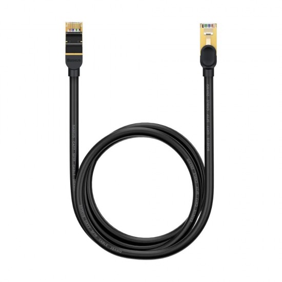 Baseus Καλώδιο Δικτύου Ethernet RJ45 10Gbps 1.5m Μαύρο (WKJS010201) (BASWKJS010201)