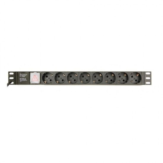 Gembird Πολύπριζο Rack 8 Schuko (EG-PDU-014-C14) (GEMEG-PDU-014-C14)