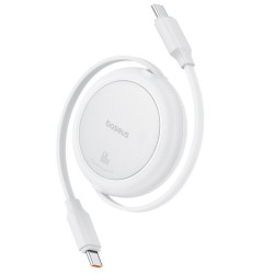 Baseus Free2Pull Mini USB-C to USB-C USB cable, 60W, 1, white (P10364500211-01) (BASP10364500211-01)