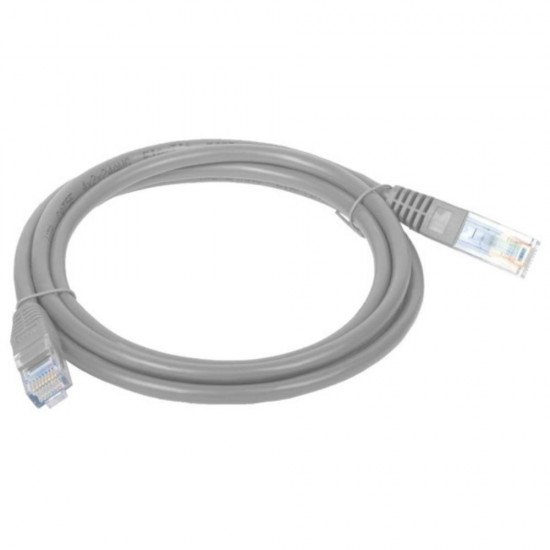 Cablexpert U/UTP Cat.5e Καλώδιο Δικτύου Ethernet 0.25m Γκρι (PP12-0.25M) (GEMPP12-0.25M)