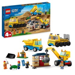 Lego City Construction Vehicles And Crane With Wrecking Ball (60391) (LGO60391)