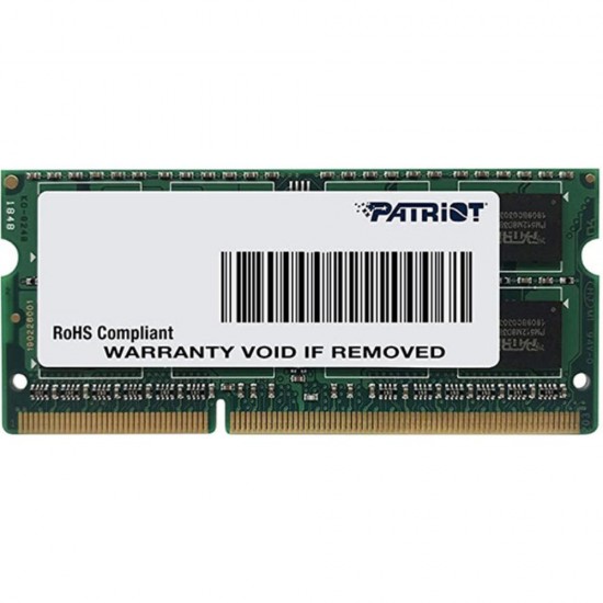 Patriot 8GB DDR3 PC3-12800 1600MHz SODIMM Memory Module 1 x 8 GB (PSD38G1600L2S) (PATRPSD38G1600L2S)