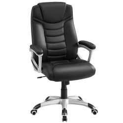 Songmics Εργονομική Διευθυντική περιστρεφόμενη καρέκλα γραφείου 65 x 70 x 115-125 cm με Συνθετικό δέρμα (OBG21BV1) (SNGOBG21BV1)