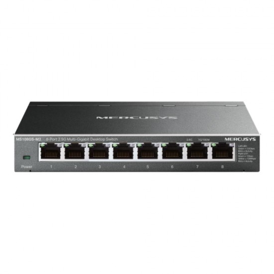 Mercusys 8-Port 2.5G Multi-Gigabit Desktop Switch (MS108GS-M2) (MERMS108GS-M2)