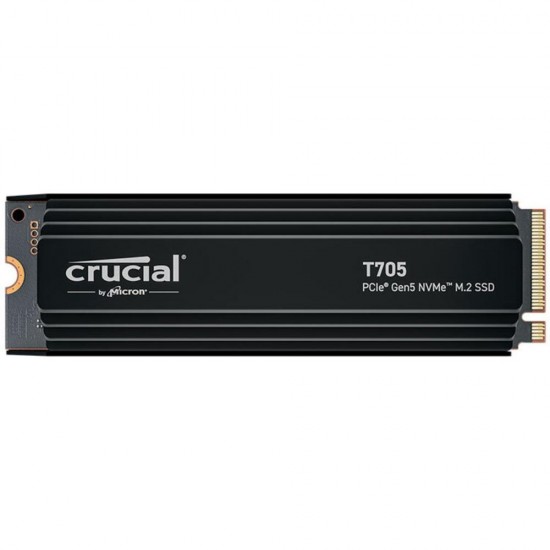 Crucial T705 with Heatsink 1TB PCIe Gen5 NVMe M.2 SSD (CT1000T705SSD5) (CRUCT1000T705SSD5)