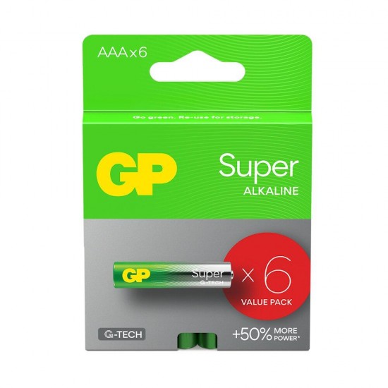 GP Super Alkaline G-TECH LR03/AAA Alkaline Battery (GPB20475)
