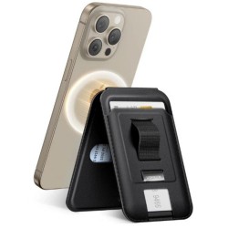 Ugreen Magnetic wallet with stand and holder function for iPhone MagSafe LP836 leather black (45166) (UGR45166)