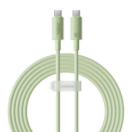 Baseus Fast Charging cable USB-C to USB-C Habitat Series 2m 100W green (P10360202631-01) (BASP10360202631-01)