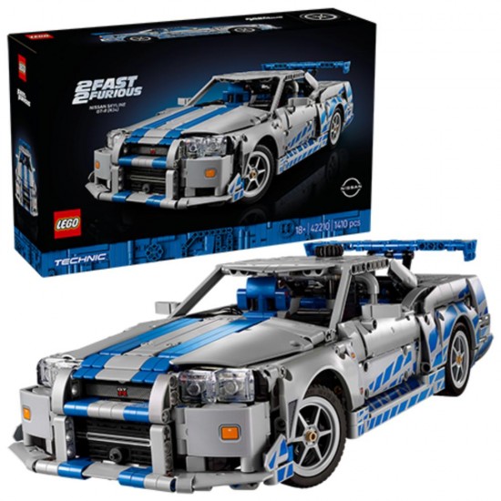 Lego Technic 2 Fast 2 Furious Nissan Skyline GT-R(R34) Speedster (42210) (LGO42210)