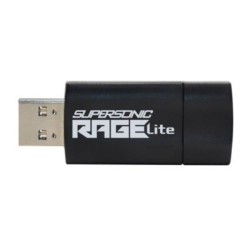 Patriot Supersonic Rage Lite 64 GB Black/Blue USB-A 3.2 Gen 1 (PEF64GRLB32U) (PATRPEF64GRLB32U)