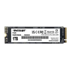 Patriot P320 1 TB PCIe 3.0 x4 NVMe 1.3 M.2 2280 (P320P1TBM28) (PATRP320P1TBM28) Patriot P320 1 TB PCIe 3.0 x4 NVMe 1.3 M.2 2280 (P320P1TBM28) (PATRP320P1TBM28)
