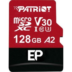 Patriot EP A2 Memory Card 128 GB MicroSDXC V30 U3 Class 10 (PEF128GEP32MCX) (PATRPEF128GEP32MCX)
