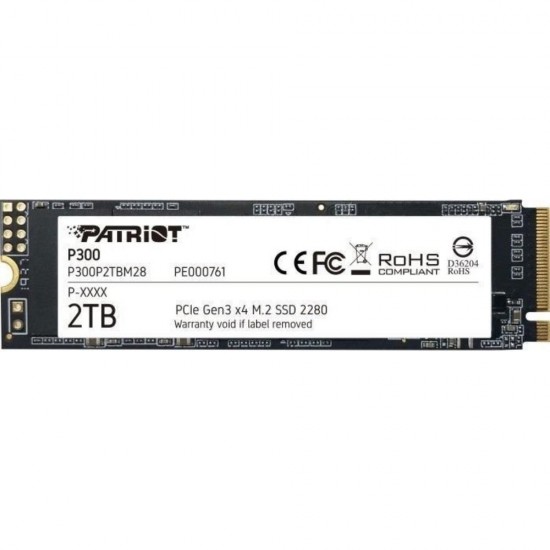 Patriot P300 2 TB PCIe 3.0 x4 NVMe 1.3 M.2 2280 (P300P2TBM28) (PATRP300P2TBM28)