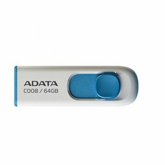 Adata 64GB C008 USB flash drive USB Type-A 2.0 Blue White (AC008-64G-RWE) (ADAAC008-64G-RWE)