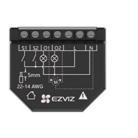 Ezviz T36WM Smart Relay for Lighting Control and Motor (304800351) (EZVCS-T36)
