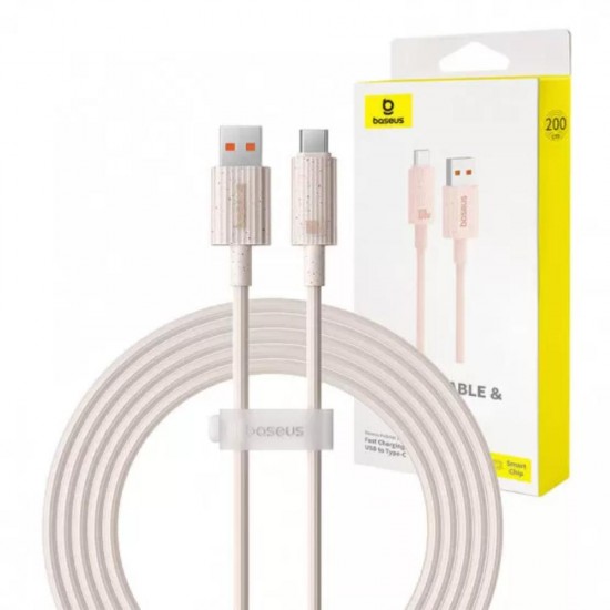Baseus Καλώδιο Γρήγορης Φόρτισης USBσεUSB-C Habitat Series 100W 2m Ροζ (P10360203421-01) (BASP10360203421-01)