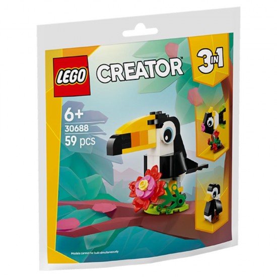 Lego Creator 3-in-1 Tropical Toucan (Polybag) (30688) (LGO30688)