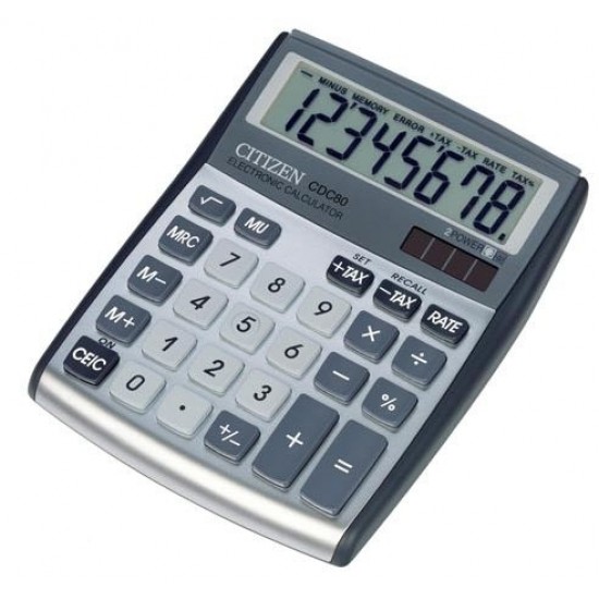 Αριθμομηχανή CDC-80 Ασημί - 8ΨΗΦΙΑ