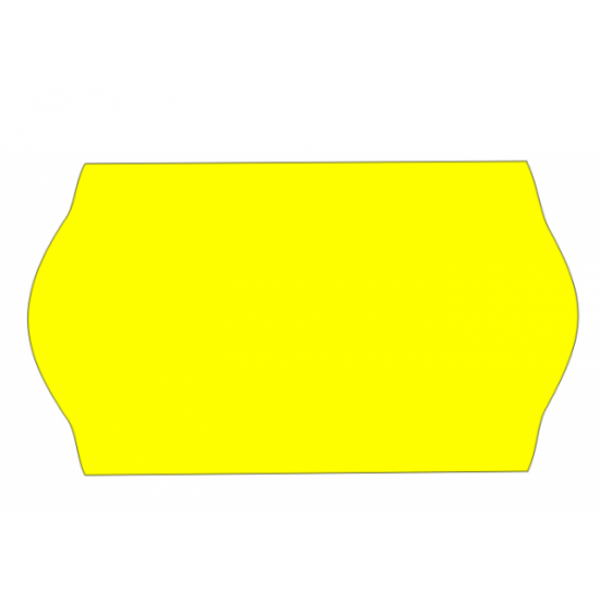 Ετικέτα 26x16mm Αυτοκόλλητη Ετικετογράφου Φωσφοριζέ Κίτρινη | 1000ετ./ρολό