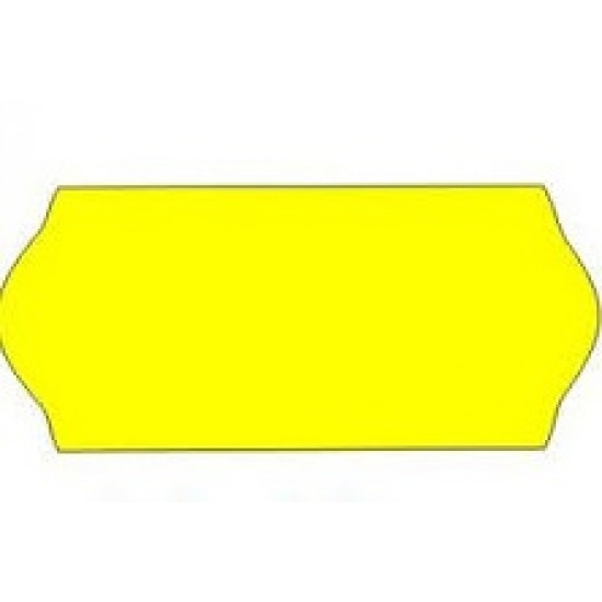 Ετικέτα 26x12mm Αυτοκόλλητη Ετικετογράφου Φωσφοριζέ Κίτρινη | 1000ετ./ρολό
