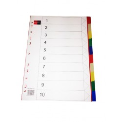 Διαχωριστικά πλαστικά χρωματιστά 10 θέματων Διαχωριστικά πλαστικά χρωματιστά 10 θέματων