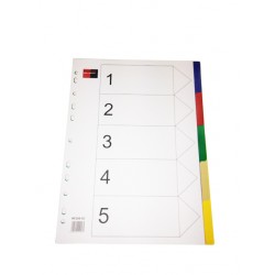 Διαχωριστικά πλαστικά 5 θέματων χρωματιστά Διαχωριστικά πλαστικά 5 θέματων χρωματιστά