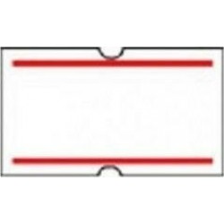 Ετικέτα 21x12mm Αυτοκόλλητη Με Κόκκινη Ρίγα |1000ετ./ρολό Ετικέτα 21x12mm Αυτοκόλλητη Με Κόκκινη Ρίγα |1000ετ./ρολό