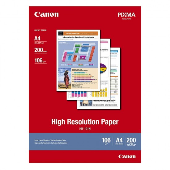 Canon High Resolution Paper A4 106g/m² 200 Φύλλα (1033A001) (CAN-HR101A4200)