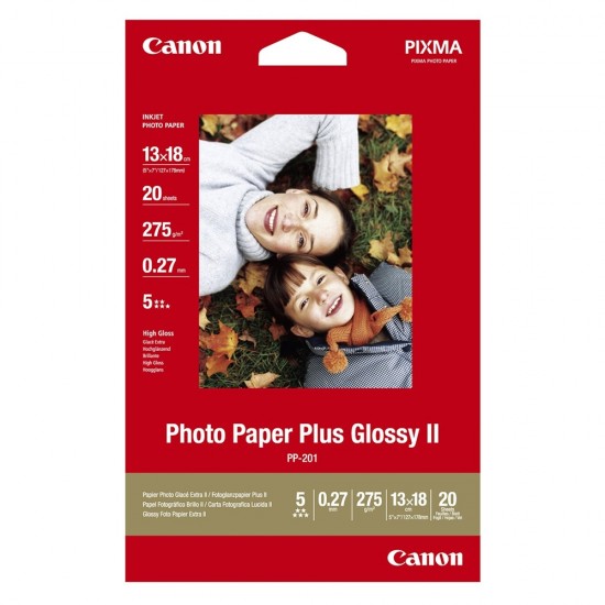 Φωτογραφικό Χαρτί CANON 13 x18cm Glossy 265g/m² 20 Φύλλα (2311B018) (CAN-PP-20113X18)
