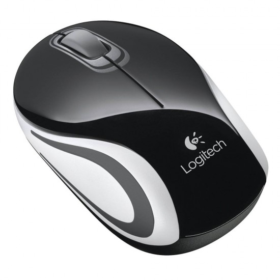 Logitech M187 Mini Optical Mouse (Black, Wireless) (LOGM187BLK)