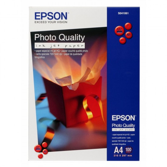 Φωτογραφικό Χαρτί EPSON A4 Matte 104g/m² 100 Φύλλα (C13S041061) (EPSS041061)