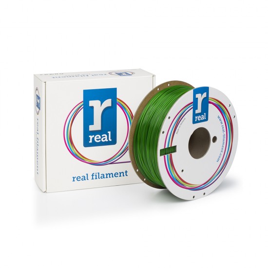 REAL PETG 3D Printer Filament - Translucent Green - spool of 1Kg - 1.75mm (REALPETGGREEN1000MM175)