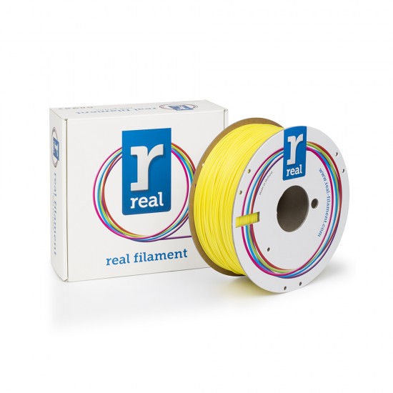 REAL PETG 3D Printer Filament - Yellow - spool of 1Kg - 1.75mm (REFPETGSYELLOW1000MM175)