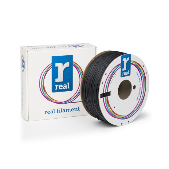 REAL HIPS 3D Printer Filament - Black - spool of 1Kg - 1.75mm (REALHIPSB175MM1000)