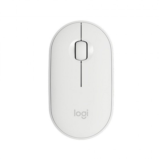 Logitech M350 Pebble Mouse White Wireless (910-005716) (LOGM350WHI)