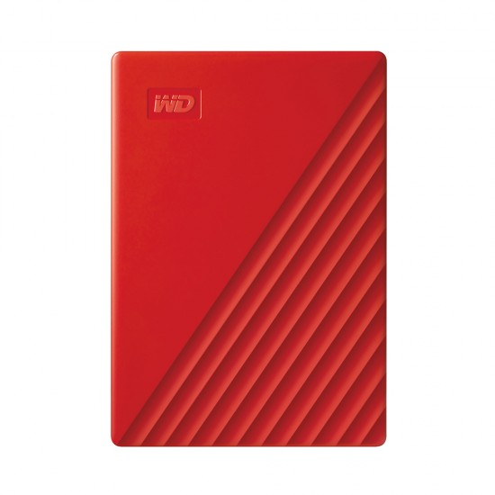 Western Digital My Passport 2TB External USB 3.2 Gen 1 Portable Hard Drive (Red) (WDBYVG0020BRD-WESN)
