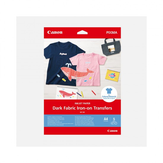 Canon Dark Fabric IRON-ON-TRANSFERS A4 (4006C002) (CAN-DF101A4)