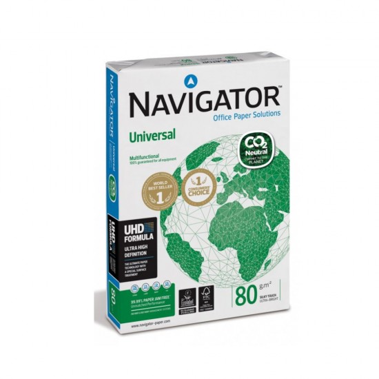 Επαγγελματικό Χαρτί Εκτύπωσης Navigator A4 80g/m² 500 Φύλλα CO2 Neutral (NVG330963)
