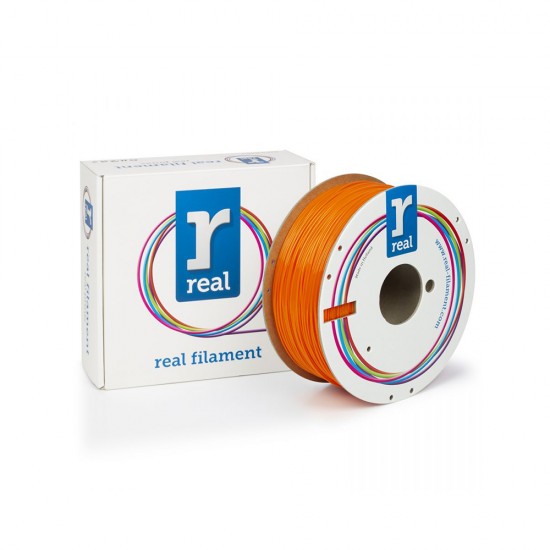 REAL PETG 3D Printer Filament - Orange  – spool of 1Kg - 1.75mm (REFPETGSORANGE1000MM175)